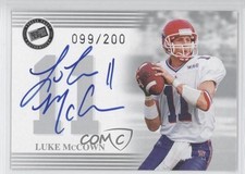 2004 Press Pass Auto Silver 99/200 Luke McCown Auto 0a1