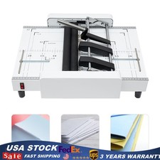 A3 Booklet Folding Binding Machine 60W Paper ...