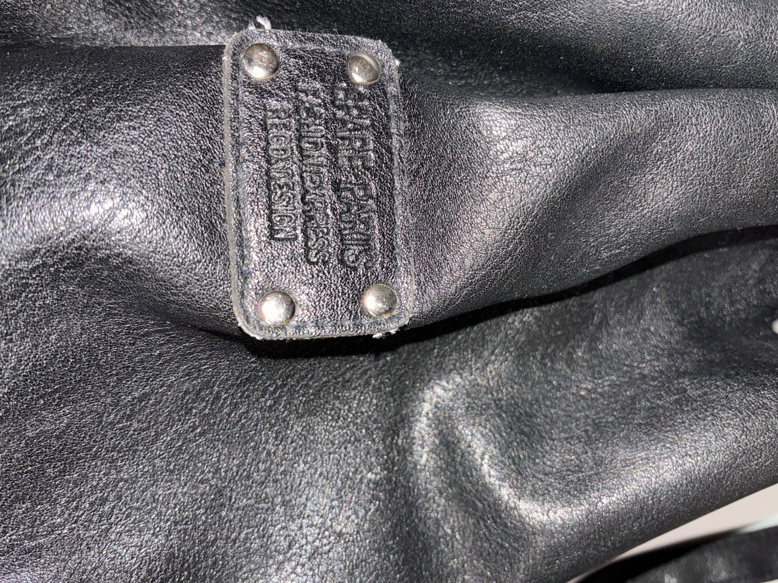 Black Leather Drawstring Backpack – Soft Leather … - image 2