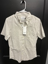 NWT Goodfellow  Co. Blue Short Sleeve Slim Button Up Shirt - Size S