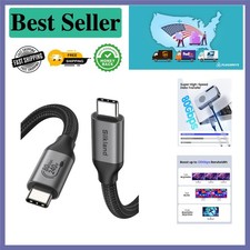 240W USB-IF Certified Thunderbolt 5 Cable - 80Gbps Data Transfer, 4FT Length
