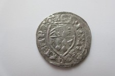 Order deutoński średniowieczny srebrny szyling, Jan VI Ambundi 1418-24, Ryga