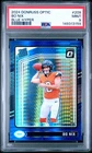 2024 Donruss Optic Bo Nix Blue Hyper #209 PSA 9 MINT RC RATED ROOKIE