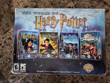 4 Disc Set World of Harry Potter Complete PC CD Video Game Collection Big Box