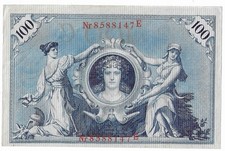 Germany 100 Mark, 1908, P-33a, UNC