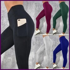 Yoga Fitness Women High Waist with Pocket Gym Workout Running