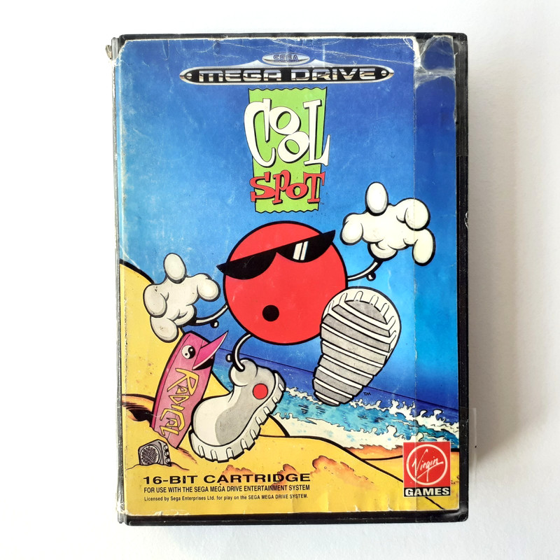 Cool Spot, SEGA Mega Drive, Vintage 16 Bit Video Game, Complete, 1993
