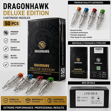 Dragonhawk Deluxe Edition Tattoo Needle Cartridges 50pcs LYD-50-5