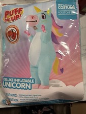 Full Body Pink Unicorn Air Blow-up Costume - Adult Size 0SFM 