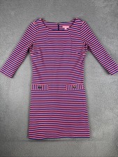 Lilly Pulitzer Charlene Dress Women's Size Small Blue Stripe Shift A-Line Pocket