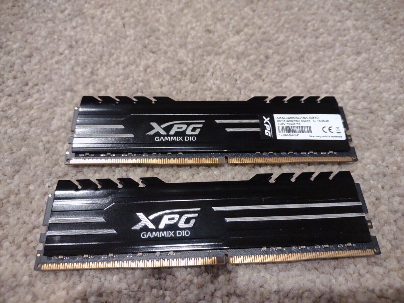 Memory Module Adata Xpg Gaming D10 16gb Adata Xpg Gammix D10 2025
