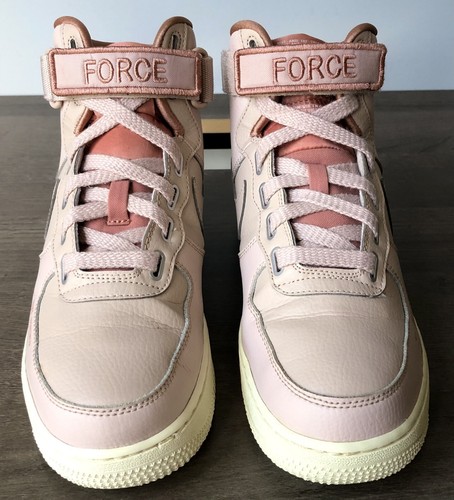 Ladies Nike Air Force 1 High Top Trainers AJ7311-200 Pale Pink Size 9 - Picture 5 of 9