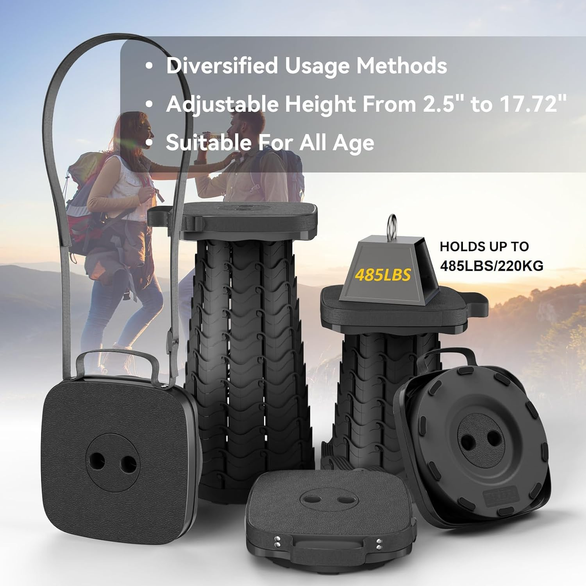 silla taburete plegable portatil silla de plastico pescar acampar