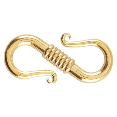 14KT Yellow Gold S-Hook Design Clasp 