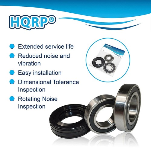 HQRP Front Load Bearing Seal Kit for Frigidaire FWT647GHS0 FWT645RHS0 FWT445GES2 - Picture 2 of 11