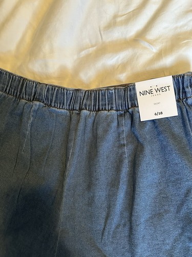 NWT Nine West Jean Skort 6/28 - Picture 4 of 6