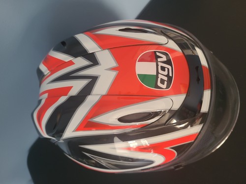 AGV V-Flyer XXL Red Motorcycle Helmet MotoDesign Multifiber ACF2 Undir - Picture 3 of 20