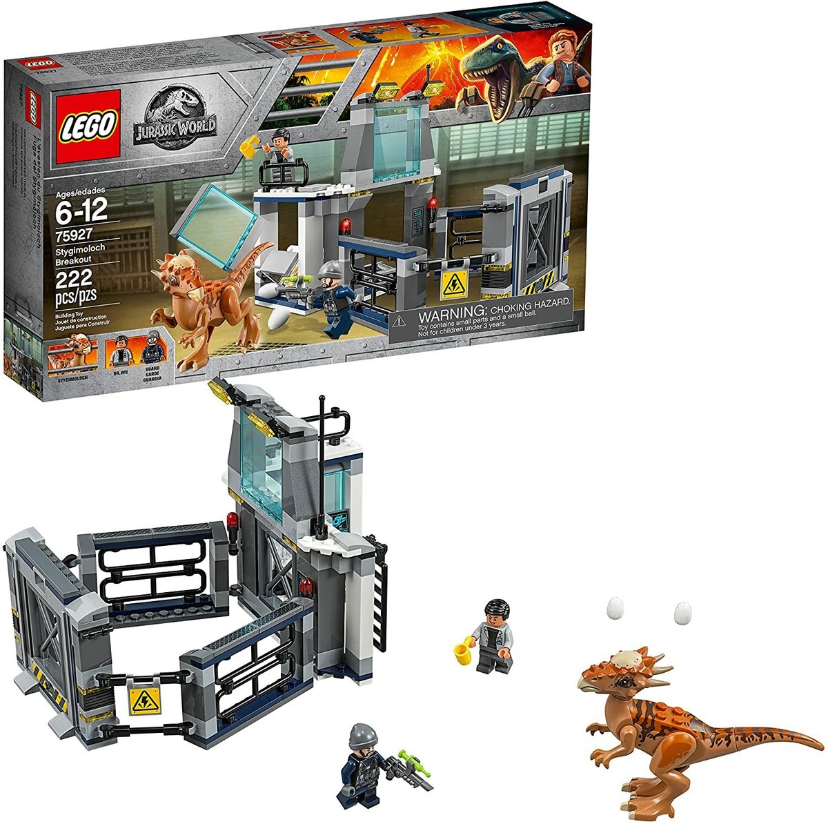 LEGO Jurassic Park Jurassic World Stygimoloch Breakout 75927