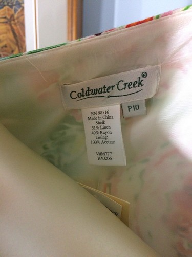 NWT Coldwater Creek Size 10 Petite 10P Brights Floral Cottagecore Tea Dress - Picture 9 of 12