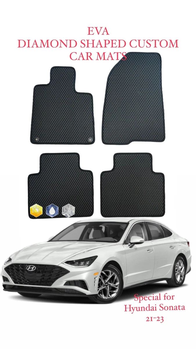 EVA diamond shaped custom car mats Hyundai Sonata 21-23 OEM clips  All-weather | eBay