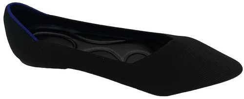 Ballet Flats Pointed Shoes Women Mesh Loafers Sz 6 (37) Black Slip On Preppy New - Picture 2 of 13
