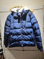 Soulcal & Co Zip Bubble Jacket Ladies Navy Uk Size M Express Shipping 