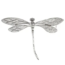 Sterling Silver dragonfly pin brooch with presentation gift box