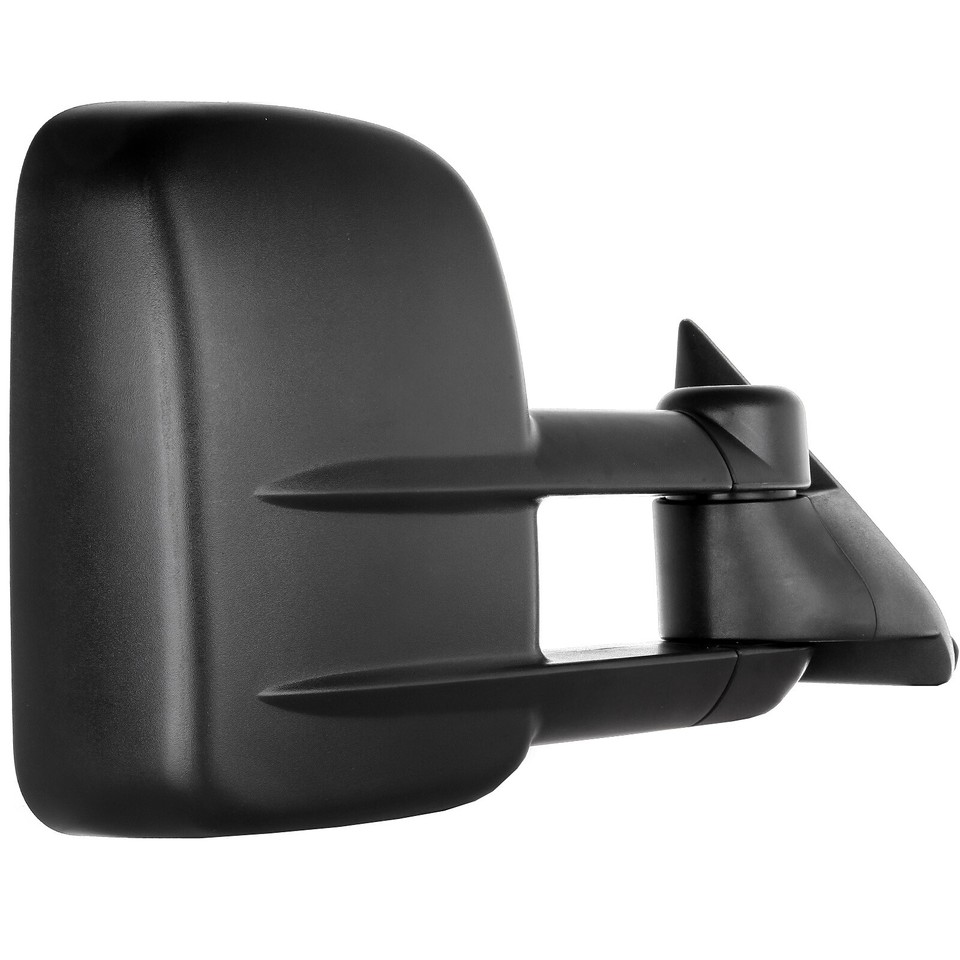 Towing Mirrors Silverado Manual Extended Black Towing Mirror - Left Side For 1988-2002 Chevy/GMC C/K 1500/2500/3500 1988-2002 Chevy Truck Mirror