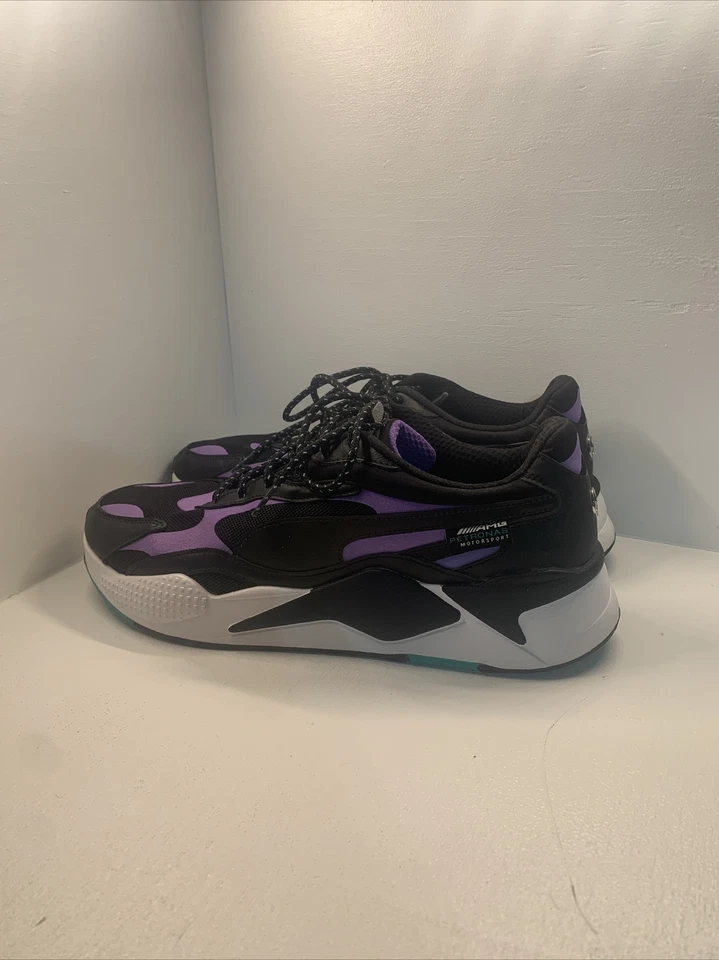 Puma Mercedes AMG x RS-X3 черный светящийся фиолетовый 306499 05 мужской размер 13 США - Изображение 3 из 4