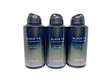 Bath  Body Works BLACK TIE BODY SPRAY 3.7 FL OZ SET OF 3 