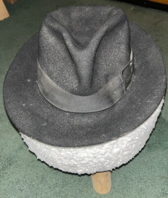 3 Men s Fedoras-Solid Black, Houndstooth, Plaid-Vintage- Brands In Description