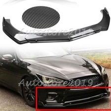 For Infiniti Q50 2014-2023 Carbon Fiber Front Bumper Lip Spoiler Splitter Kit As For Infiniti Q50 2014-2023 Carbon Fiber Front Bumper Lip Spoiler Splitter Kit As