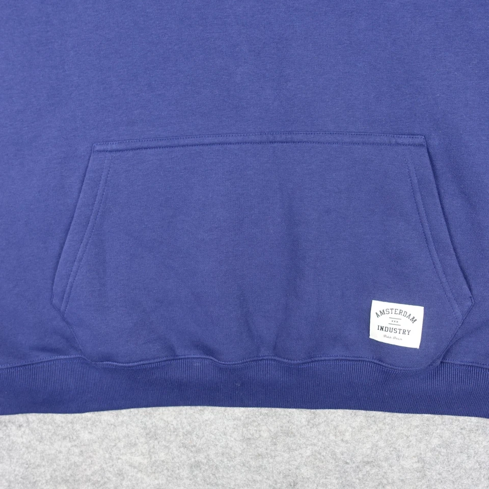 Amsterdam Industry Sweatshirt Mens XLarge Blue Hoodie Pullover Soft Comfort XL Foto 3 de 4