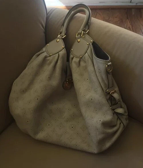Auténtico Louis Vuitton Mahina XL ¡Raro! Bolso LV Gold Hardware Foto 2 de 4