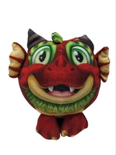 Magical Ballz Plush Ball Red Dragon 7" Kipp Brothers 2017 Stuffed Animal Toy 