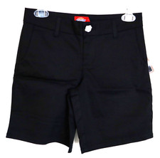 NWT Dickies Girl Original Low Rider Stretch Midrise Black Twill Shorts Sz 3
