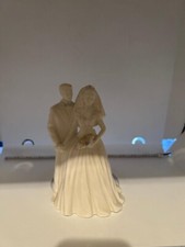 FIGURINE MARIÉE ET MARIÉ WEDGWOOD BONE CHINA /CAKE TOPPER 1996 ~NEUF~