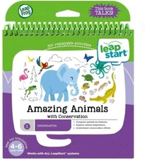 LeapFrog LeapStart Amazing Animals Conservation Activity Book Level 3, Ages 4-6