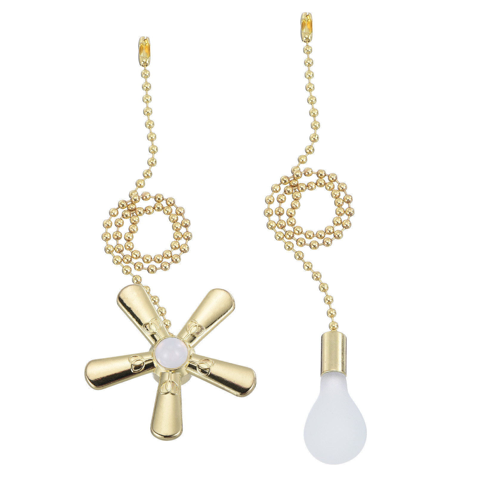 13 Inch Gold Ceiling Fan Pull Chain Extenders 2 Pack