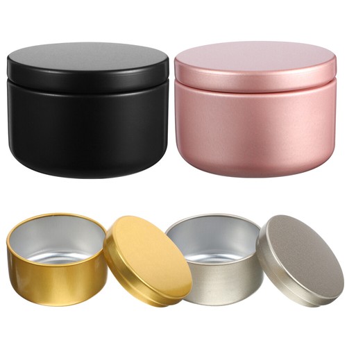 24 Pcs Round Tins Set Essential Oil Candle Jar Travel Big Empty Jars for Making - Picture 5 of 12