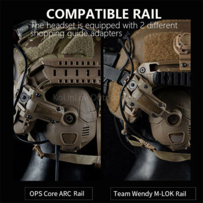 Helmet Accessories OPS Core ACH Rails ARC Side Rail for Fast Tactical Helmets Al