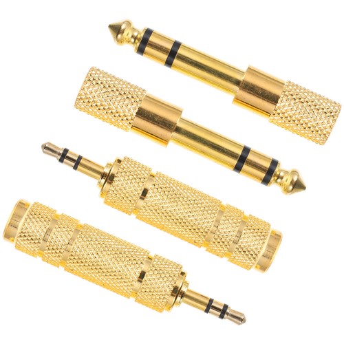 4 Pcs Adapter Zinc Alloy Guitar Audio Converter Male to Headphone Amp - 第 12/12 張圖片