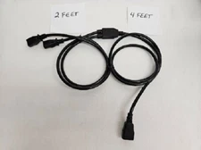 ***GREAT*** 6FT PDU Y SPLITTER POWER EXTENSION CABLE 18AWG  C13 2FT-4FT 2XC14!!!