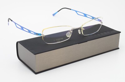 LINDBERG Brille Model 2078 140 Col. 80 Titanium Rimless Light Blue Pearl DK