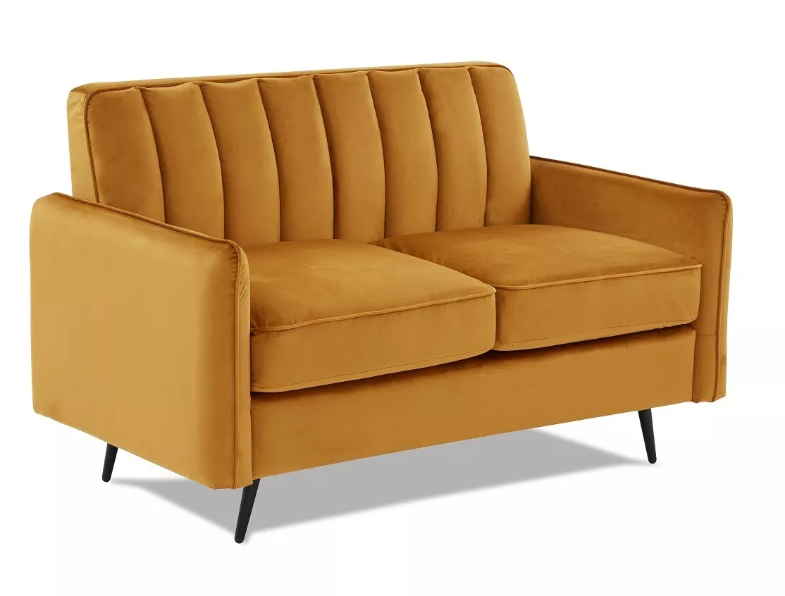 Yellow velvet sale sleeper sofa