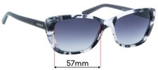 SFx Replacement Sunglass Lenses Fits Dkny Dy 4130 - 57mm Wide