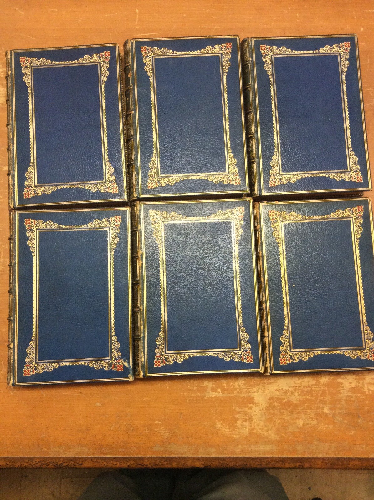 Full Leather Six Volume Zaehnsdorf Binding Tennyson’s Works 1875 London