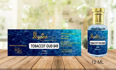 Alyaan TOBACCOT OUD 849 Concentrated Perfume Fresh Festive Fragrance Attar Oil