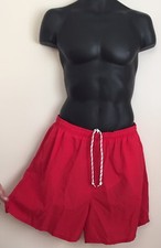 Cheetah Mervyns Men Swim Trunks Retro Board Shorts Coral Large Nylon NWT NOS VTG