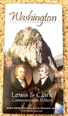 Washington The Evergreen State Lewis & Clark Commemorative Edition Highway Map